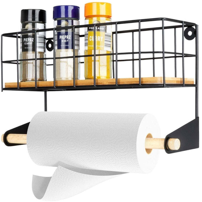 Awelco - Etagere de cuisine vintage avec porte serviettes en papier et rangement