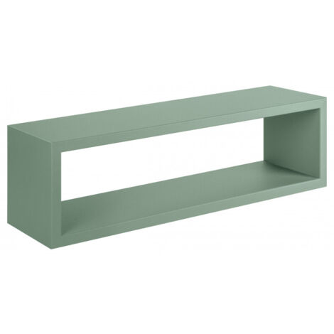 Étagère murale, meuble de salle de bain, étagère murale, étagère fixée au mur, vert d'eau, 60 x 17 x 15,5 cm - Regolo