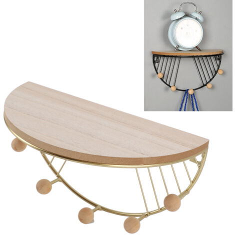 Étagère Murale Moderne Design Fan Shape Texturé Fin Luxe pour Salon Chambre Bureau
