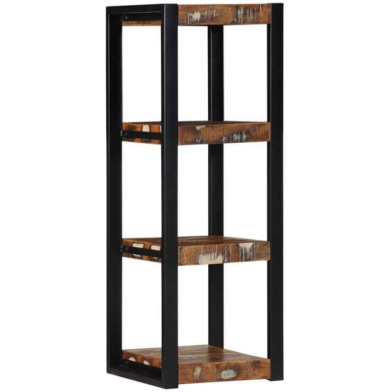 Vidaxl - tagère murale multicolore 35x35x100cm bois massif récupération