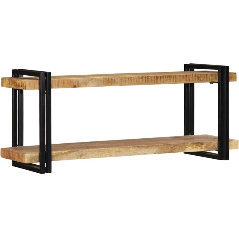 Vidaxl - tagère murale 110x33x45 cm bois de manguier massif brut