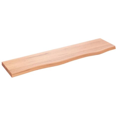 Étagère murale multiposition - Meuble Étagère murale marron clair 80x20x2 cm bois chêne massif traité -BV60093