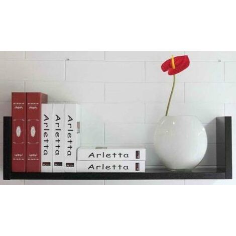Etagère murale noire 80 cm