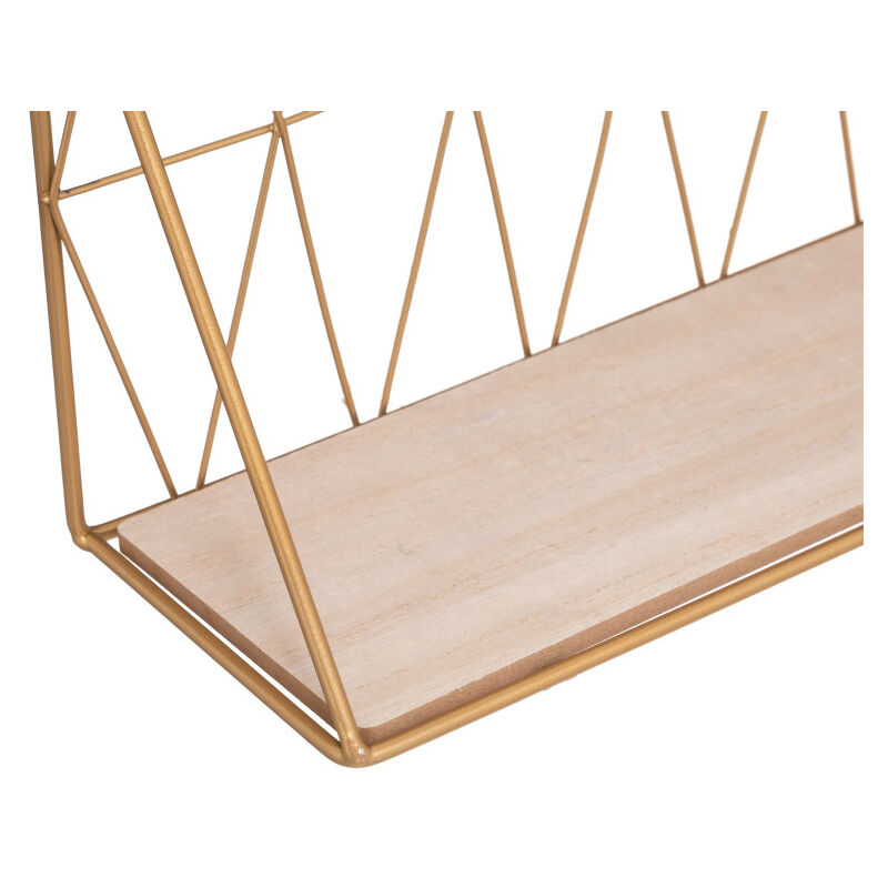 Atmosphera – Étagère murale en fer et bois MDF 48x12x20 cm – Charge 650g – Style contemporain – Pour livres et objets déco