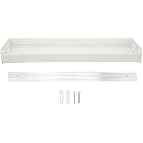Étagère Murale Organisateur Multi-usage en Aluminium Aérospatial 50 cm Blanc