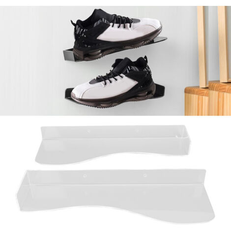Étagère Murale pour Chaussures L Acrylique Transparent (2 Unités) Broyka  Capacité 6.6lb 30x10cm