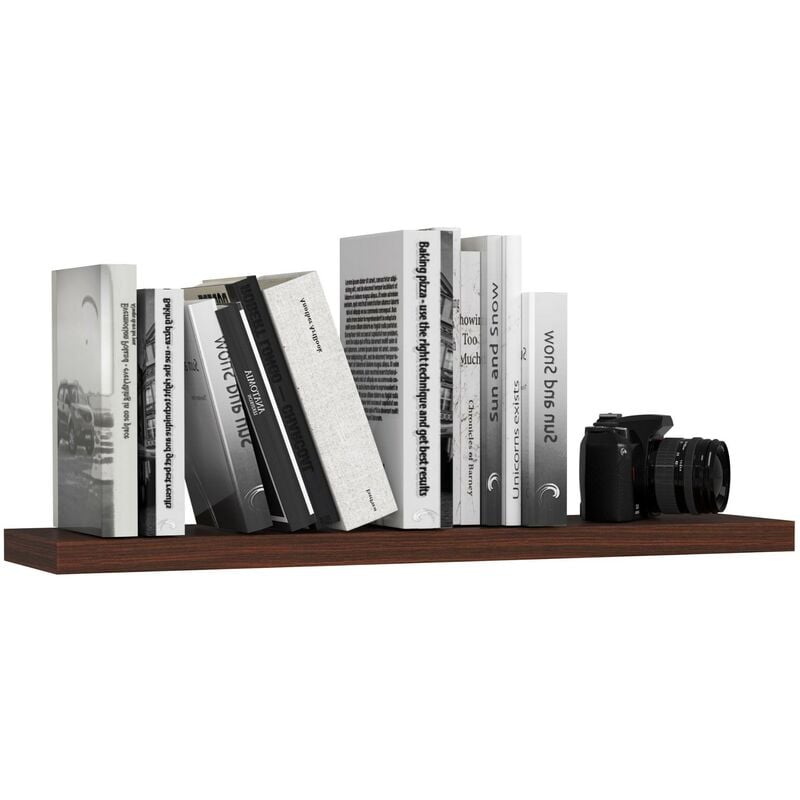 Akord - tagère murale PS4 Wengé 80 cm 80x20x3,2 cm