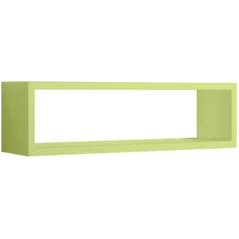 Étagère murale rectangulaire cube design moderne Regulus - Vert foncé