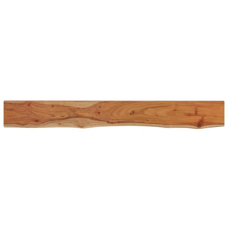 Étagère murale rectangulaire massif acacia bordure assortie