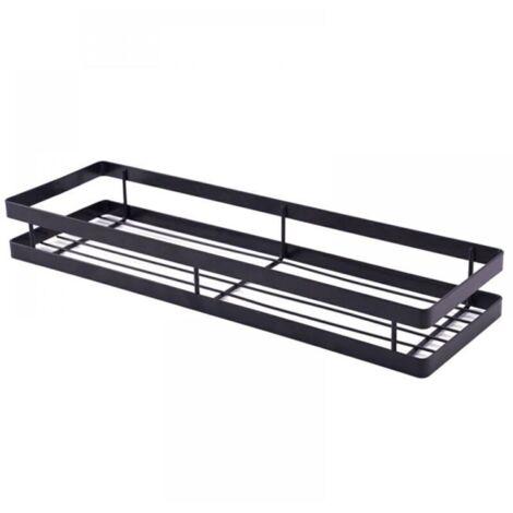 Étagère murale respirante pour cuisine – support d’assaisonnement réglable, 40 cm, en acier inoxydable et plastique robuste