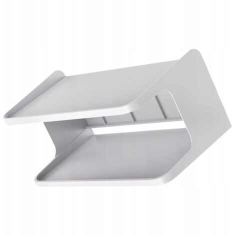 Étagère Murale Salle Bain Moderne Blanc ABS