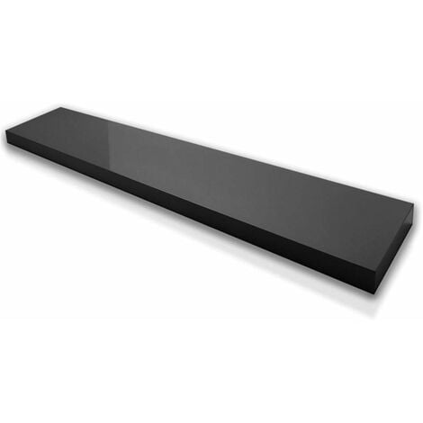 Étagère murale Stockholm Mat Noir 3 tailles 60 cm x 23 cm x 3,8 cm
