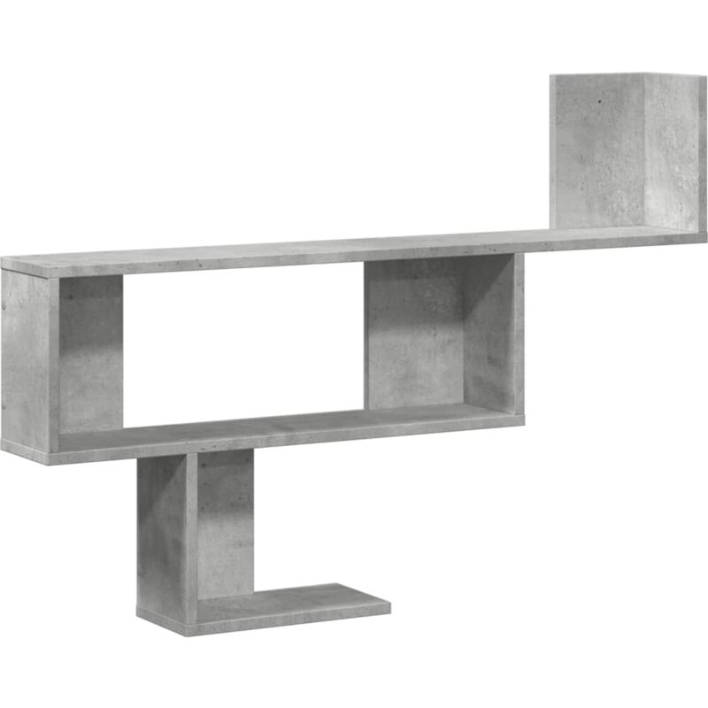 Vidaxl - tagère murale gris béton 100x15x70 cm bois d'ingénierie