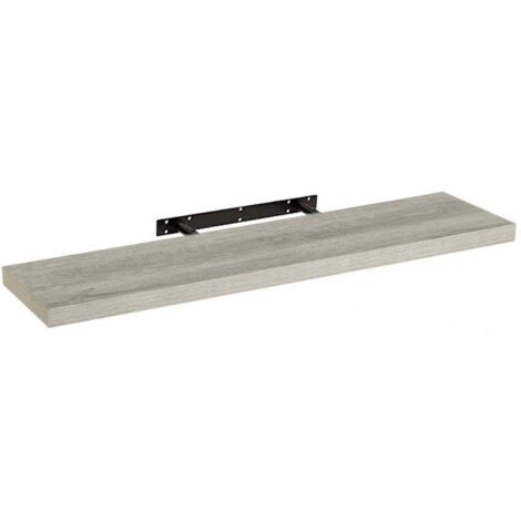 Étagère Murale Tablette en Bois MDF Gris - 100cm