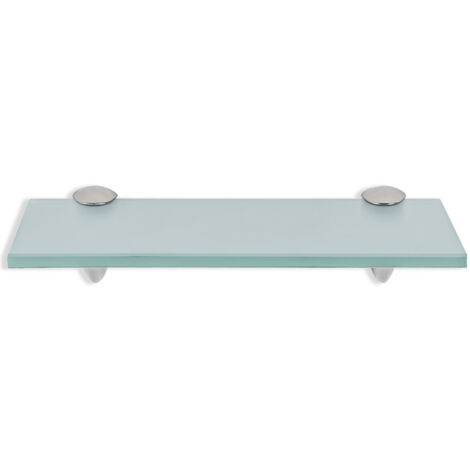 Étagère murale Verre,Tablette en verre de salle de bain 40 x 10 cm 8 mm Givré