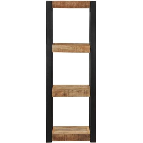 Étagère murale，Étagère flottante 35x35x100 cm bois de manguier brut massif CFW71827
