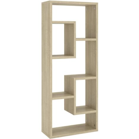 Étagère murale，Étagère flottante Chêne sonoma 36x16x90 cm Bois d'ingénierie CFW24254