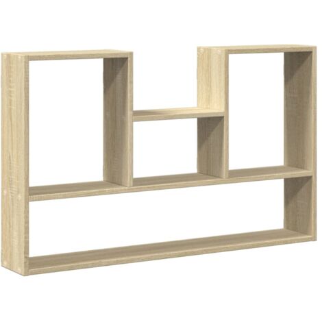 Étagère murale，Étagère flottante chêne sonoma 99x15x60 cm bois d'ingénierie CFW70173