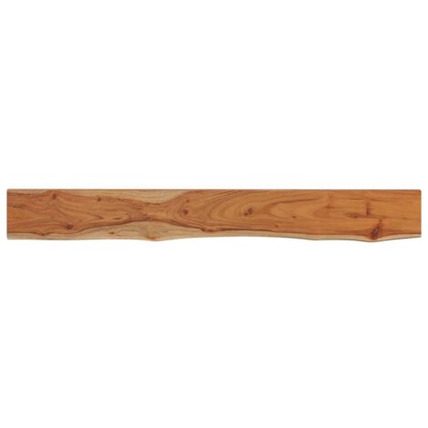 Étagère murale，Étagère flottante rectangulaire massif acacia bordure assortie CFW86320