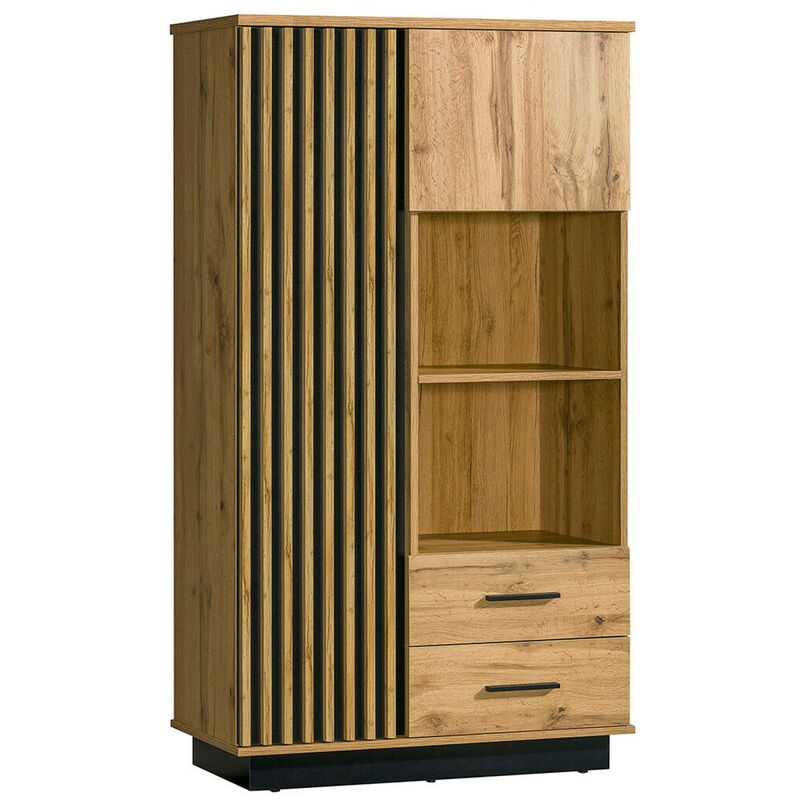 Mobilier1 - tagère Tenodeu 103 , Fermé, Avec tiroirs, Avec des portes, Stratifié, mdf, Le nombre de portes: 0, Nombre de tiroirs: 0, 159x90x40cm