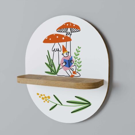 Étagère ovale GNOMES DE JARDIN