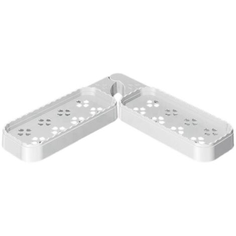 Étagère pivotante pour salle de bain, accessoires de salle de bain, organisateur de WC blanc--