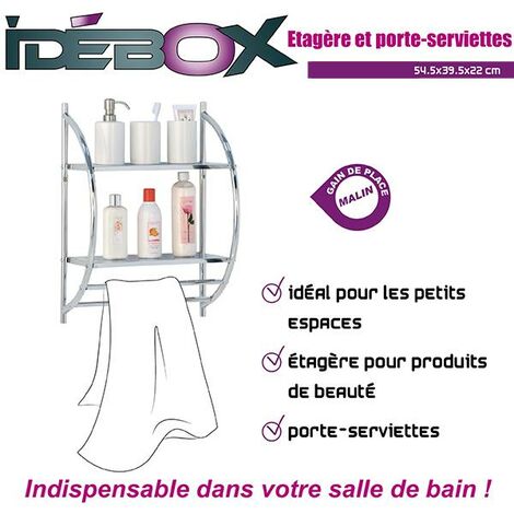 Etagère porte serviette métal GLO6254