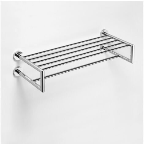 Etagère porte-serviettes avec double trapèze OMEGA 65,5x16x22,5cm