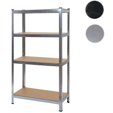 Étagère pour charges lourdes HWC-D67, étagère d'atelier, 160x80x40cm, chargement 320kg - zingué