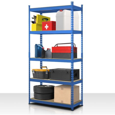 Étagère pour charges lourdes Rhino Bleu 180 x 90 x 45 cm - capacité jusqu'à 1050 kg