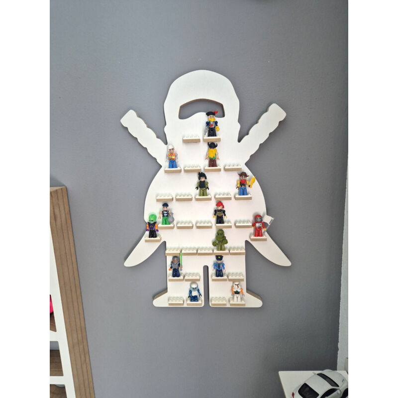 Étagère pour figurines - Ninja blanc