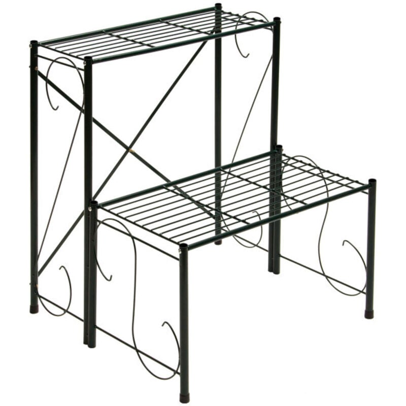 Dema - tagère pour plantes en métal 2 niveaux