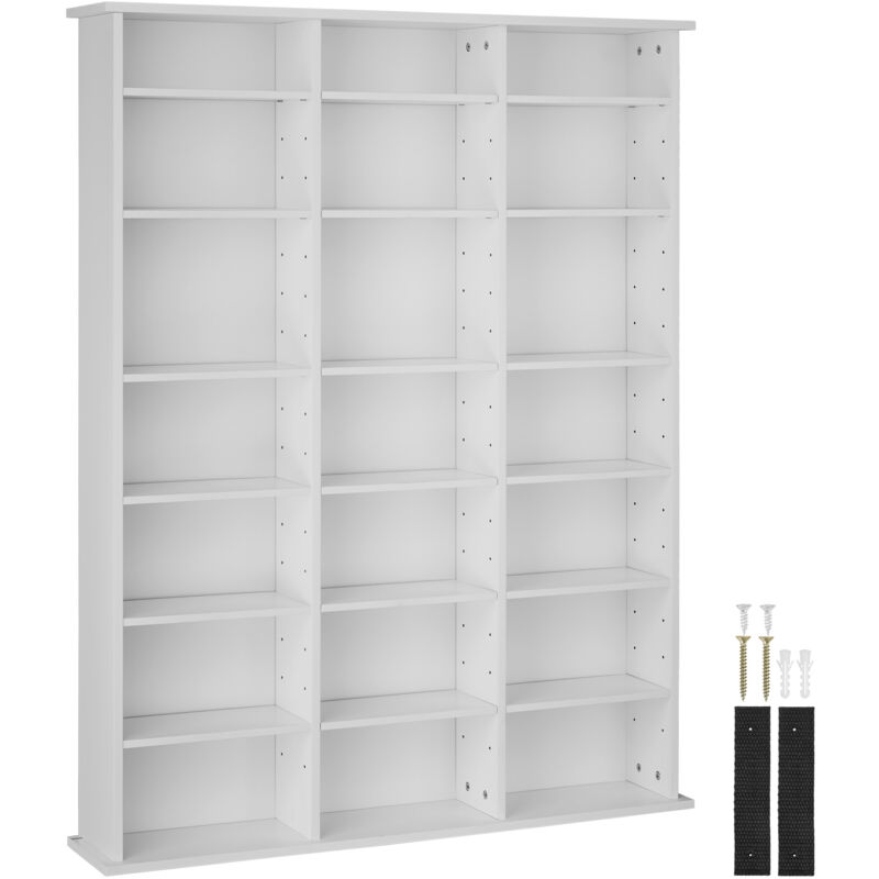Tectake - tagère bibliothèque Stevie 105,5x19x136,5cm -