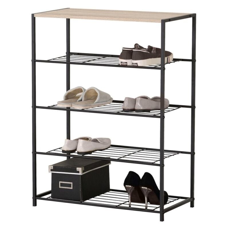 Fornord - Etagère range chaussures 4 niveaux 63x30xh83cm