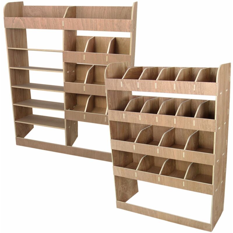 Tagère Rangement en Contreplaqué pour Camionnette Opel Vivaro swb / 12 Équerres de fixation gratis