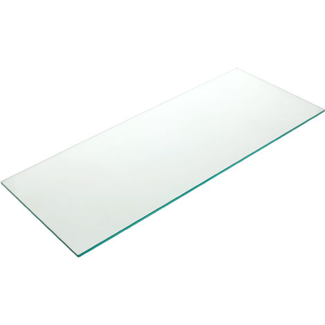 Étagère rectangulaire en verre trempé | Style décoratif | Fait de cristal | Finition verre transparent | Mesures 600*6*250mm | Épaisseur de l'étagère : 6 mm | 1 unité - Cristal transparent