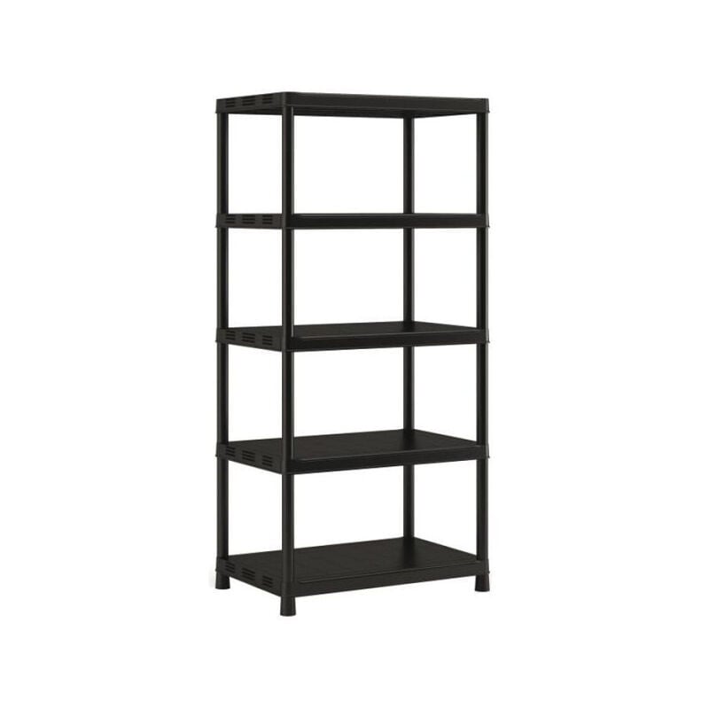 Tagere de rangement xl keter Plus X/5 - Noir - 90 x 60 x 187 cm - 80 kg / tablette