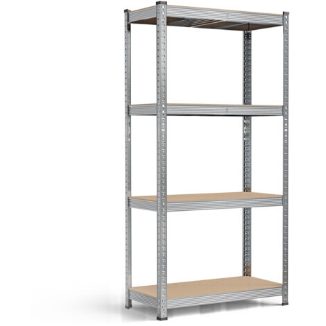 Étagère Robuste 130kg Étagère de Stockage en sous-sol 160x 80x40cm