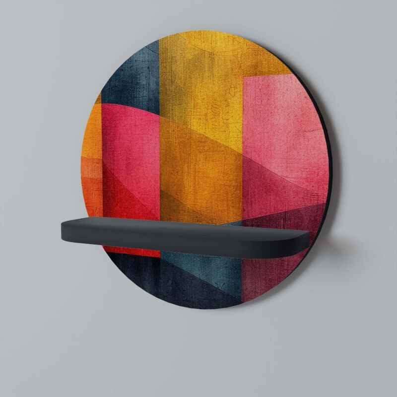 Étagère ronde COLORFUL SOUNDS noire