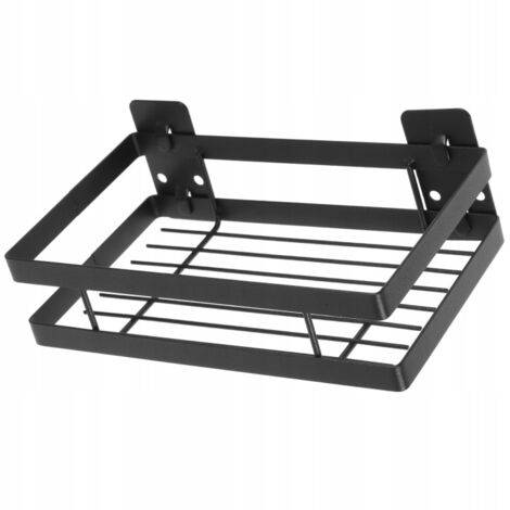 Étagère Salle Bain Métal Noir Drainage