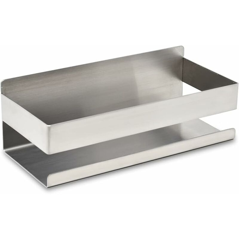 Shining House - Etagere salle de bain pour shampoing et gel douche Rangement douche chromé Etagere douche sans perçage Support douche à ventouse