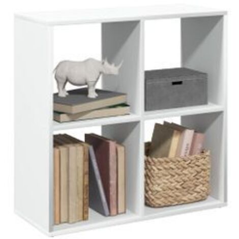 Étagère séparatrice de pièce blanc 69,5x29x69,5