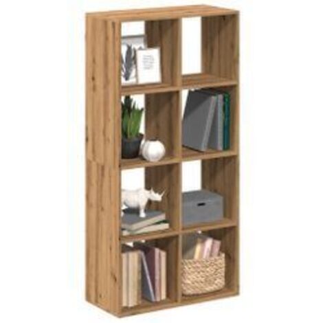 Étagère séparatrice de pièce chêne artisanal 69,5x29x137,5