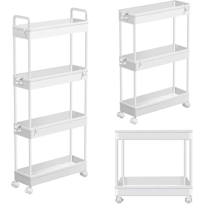 Day Plus - tagère sur pied Étagère métallique Étagère design industrielle Étagère de cuisine Bibliothèque 91 cm de haut