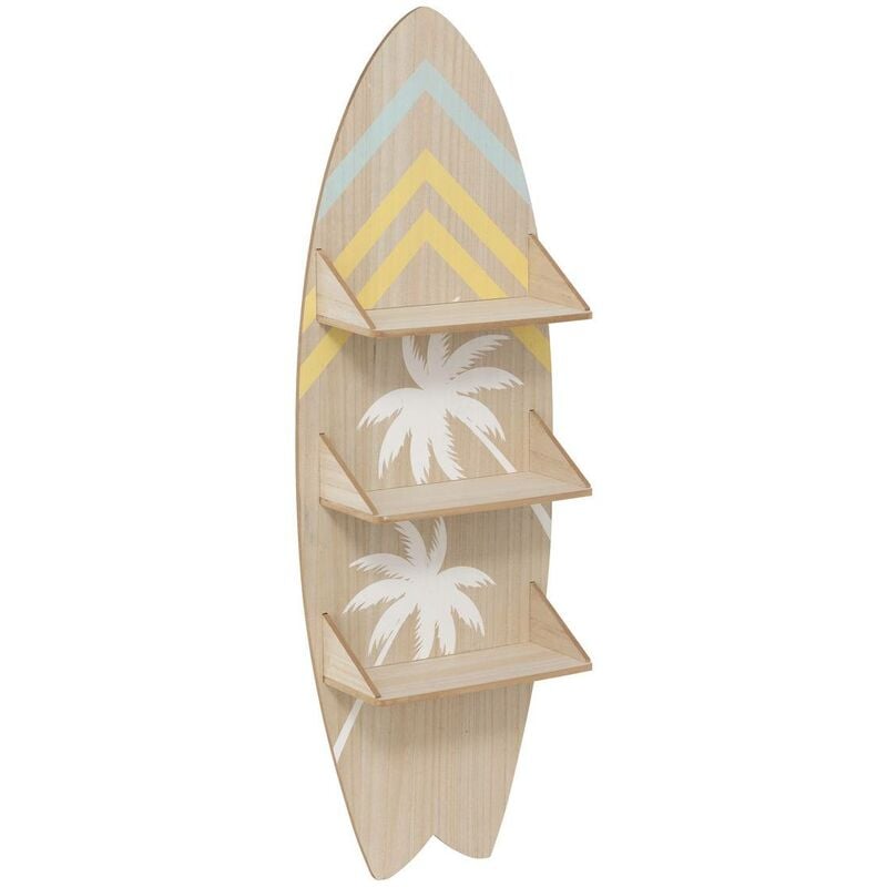 Étagère murale planche surf Australie 112x37cm beige - Atmosphera créateur d'intérieur