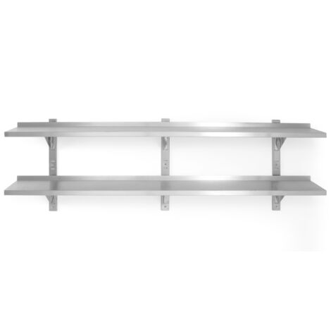 Étagère suspendue double réglable 140 cm - Hendi 811740