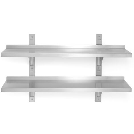 Étagère suspendue double réglable 80 cm - Hendi 811771