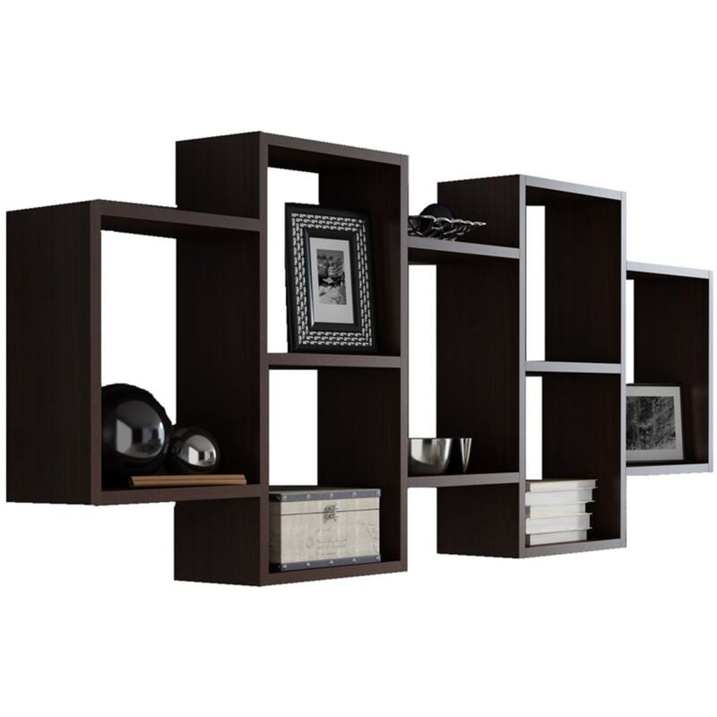 Étagère suspendue POLON BIS bibliothèque wengé