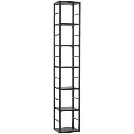 Étagère Switch en métal 7 niveaux - L 30 x P 25 x H 176 cm - Noir - Livraison gratuite