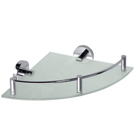 Etagère, tablette d'angle en verre OMEGA 27x7x27cm